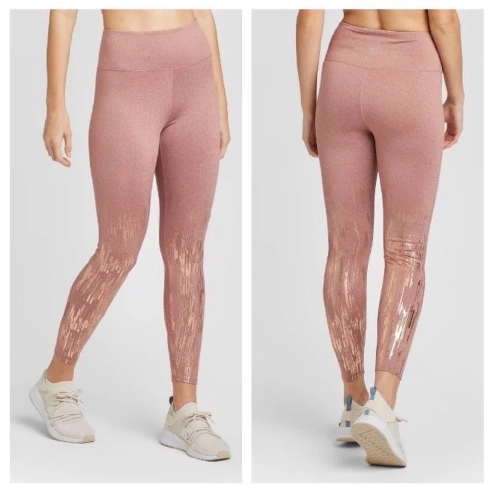 Rose Gold Metallic foil fitness set
